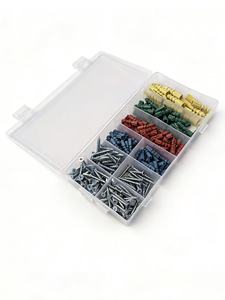 Surtido de Anclajes y Tornillos de Plástico para Paneles de Yeso y Paredes, Anclajes de Plástico para Paneles de Yeso y Tornillos, Pernos de Nylon para Paredes - Product Image 2