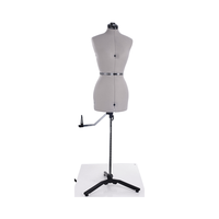 Mannequin factice réglable en plastique pour le haut du corps