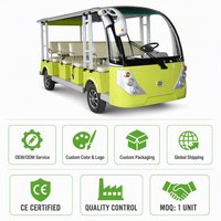 Nouveau modèle 2025 – Bus électrique de tourisme personnalisé à 14 places, 4 roues motrices, batterie 48V-200AH, vitesse maximale 30 km/h, autonomie 60-80 km