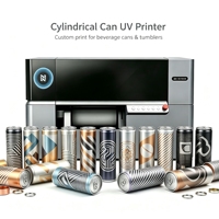 Siap Kirim Printer UV Silinder dengan Printhead Epson I1600 untuk Plastik, Keramik, Logam, Kaca, Kaleng Silinder