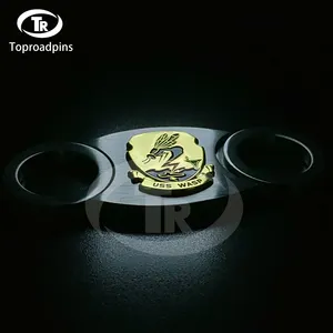 Trending Products 2021 New Arrivals Cigar Accessories Custom Logo Metal Min V Cut Cigar Cutter For Smoking