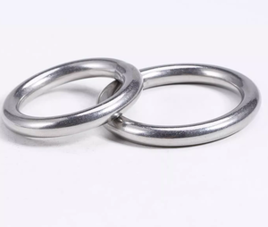 Personnalisé 304 316 <span class=keywords><strong>acier</strong></span> inoxydable métal solide soudé cercle <span class=keywords><strong>rond</strong></span> sans couture joints toriques - Product Image 2