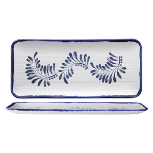 Plateau de service Harvest Mediterranea 34 × 15 cm en céramique décorée à la main Dudson - Product Image 1