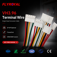 Câble de connexion VH3.96 à 2, 3, 4, 5, 6 broches, fiche de verrouillage 3,96 mm, 1015 22AWG, 200 mm, à tête unique, avec connecteur à queue étamée