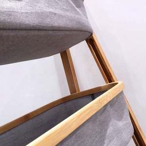 Étagère de rangement en tissu à 3 niveaux, panier organisateur, bac, chambre à coucher, salon, cuisine, gris - Product Image 4