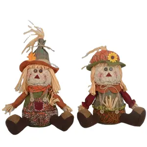 Bán Buôn Thu Hoạch Ngồi Bù Nhìn Ornamemt Plush Bù Nhìn Cảm Ơn Cho Ngày Nhồi Bông Bù Nhìn