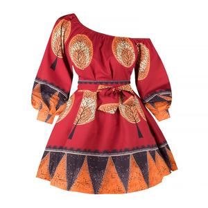 2023 Hot Sale Wholesale Custom Printed Off Shoulder Plus Size <strong>Women's</strong> <strong>Dresses</strong> Clothing Kitenge <strong>Dress</strong> <strong>for</strong> Lady - Product Image 6
