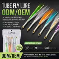 Leurre de pêche à la mouche Streamer 3D à gros yeux pour attirer les truites, mouches artificielles à longue tige, plusieurs couleurs pour rivières et cours d'eau