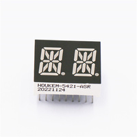 Layar LED Alfanumerik Kecerahan Tinggi Performa Tinggi HOUKEM-5421-AW 0,54 Inci 2 Digit 14 Segmen