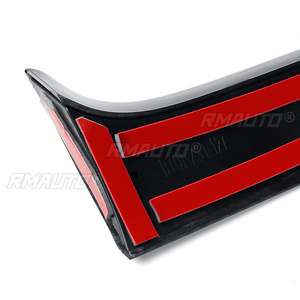 Spoiler latéral de lunette arrière noir brillant/aspect carbone, canards, séparateurs brillants pour VW Golf 7 R Variant Wagen 2014 2015 16-2017 - Product Image 5