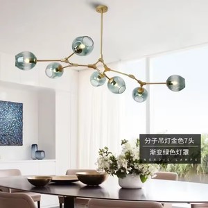 Lustre à bulles de <span class=keywords><strong>verre</strong></span> de conception moderne pour le salon, îlot de salle à manger, <span class=keywords><strong>suspension</strong></span>, luminaires suspendus - Product Image 2