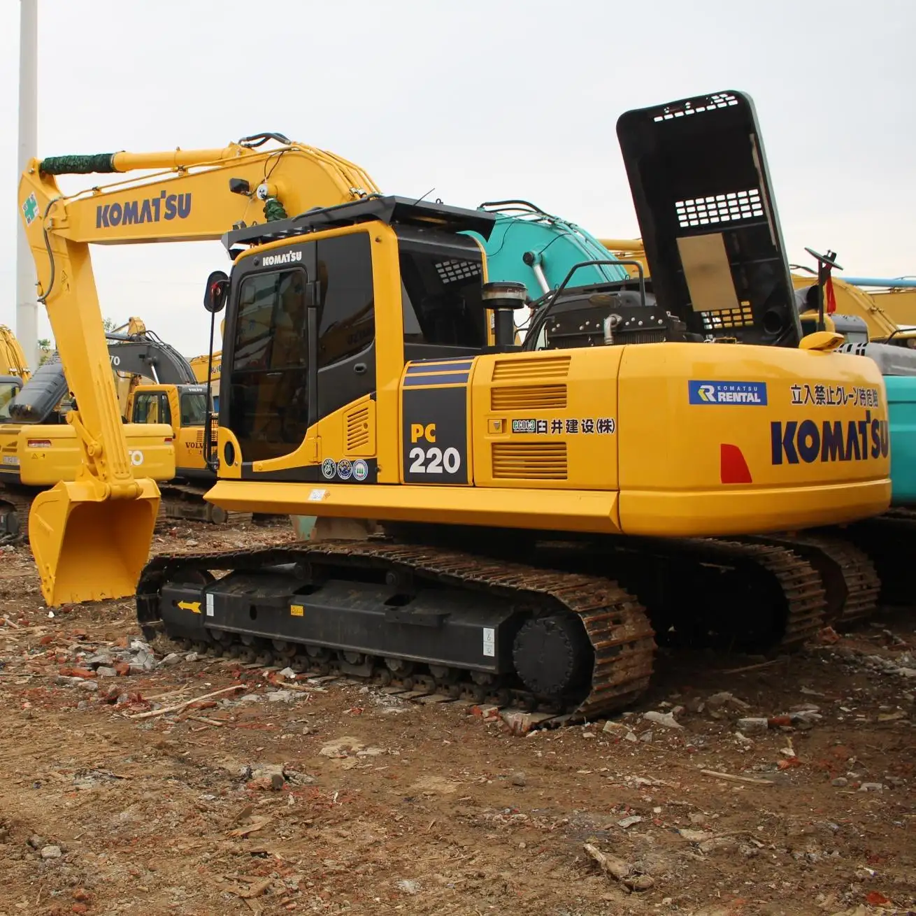 Mesin ekskavator Komatsu Pc bekas 220-8 inci, mesin ekskavator komatsu asli pc220-8 dengan harga rendah