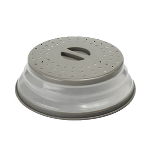 Penutup piring lipat dapat dilepas percikan makanan <span class=keywords><strong>Microwave</strong></span> dengan pegangan mudah - Product Image 1