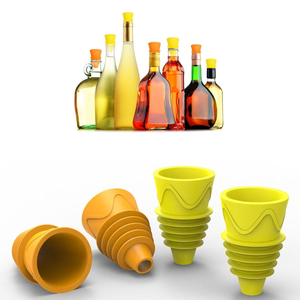 Piège à mouches portable en silicone sans batterie avec joint en liège et entonnoir large pour le contrôle multi-parasites de la cuisine et du jardin - Product Image 1