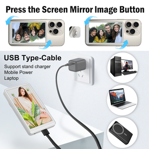 Monitor Selfie Wireless con <span class=keywords><strong>Connessione</strong></span> Magnetica per <span class=keywords><strong>Samsung</strong></span>, Controllo Remoto per Streaming Live e Vlog, Realizzato in Silicone - Product Image 4