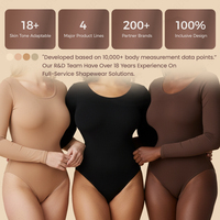 Body Sculptant Intégral S-SHAPER Fabricant Faha, Gainant Femme Amincissant Sans Couture Manches Longues Grande Taille Bodysuit