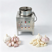 Machine à éplucher l'ail automatique 30 kg/h en acier inoxydable, machine pneumatique compacte pour éplucher l'ail sec