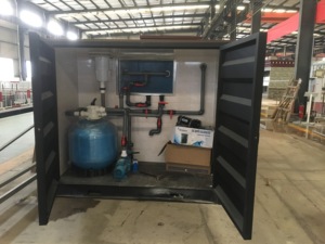 Piscina Portatile in Container - Rivestimento in Fibra di Vetro, Piscina Familiare da Esterno con Sistema di Filtrazione per Villa - Product Image 5