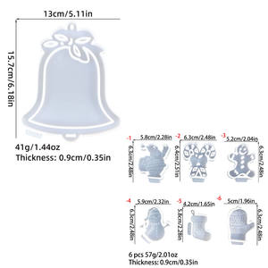 แม่พิมพ์เรซิ่นซิลิโคนทำมือ สำหรับงาน DIY สไตล์อินส์ ของตกแต่ง และอุปกรณ์ทำเค้ก สำหรับงานเรซิ่น แม่พิมพ์ปูนปลาสเตอร์ - Product Image 4