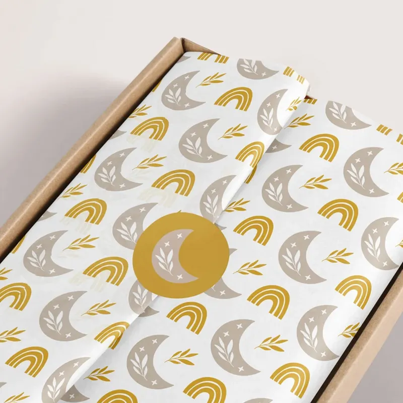 Luxury Gift Wrapping Paper Rose Gold Tissue Paper Bulk Color Silk Paper For Package With Logo