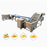Productielijn voor verse aardappelchips & frites, machine voor het verwerken van gebakken aardappelen met technische formuleondersteuning