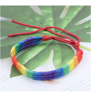 Hot selling Bohemian Handmade Weaving LGBT Pride Rainbow <b>Friendship</b> <b>Bracelet</b> in Stock - Product Image 6