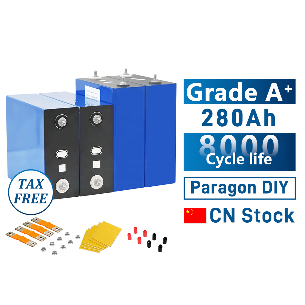 Образец DIY проверенный китайский запас a-класса Cornex 280Ah со шпилькой M6 + гибкие шины + гайки + изоляционная панель, настоящий 295Ah, без налогов