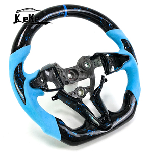 Volante de fibra de carbono forjado azul exclusivo para Hyundai Elantra N CN7 | Reemplazo de actualización OEM de ajuste directo con agarre deportivo - Product Image 2
