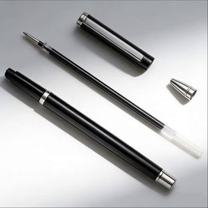 High-quality Luxurious Metal Gel <b>Pen</b> Wholesale Business Signature Metal <b>Pen</b> Black with Custom logo Suitable As Gifts for Events - Product Image 5