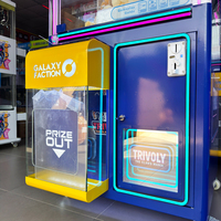 Nouvelle conception de machine à griffes de luxe avec LED, machine de jeu d'arcade et distributeur de peluches pour centre de jeux
