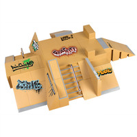 Set Ramp Park Finger Skateboard Skatepark