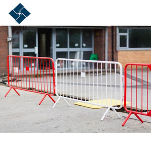 Applicazioni di sicurezza della barriera di controllo della folla barricata di sicurezza del cantiere con rivestimento temporaneo in polvere in acciaio zincato - Product Image 6