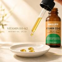 Gouttes liquides de vitamine D3 + K2, complément oral D3 K2 pour adultes pour améliorer le système immunitaire, non destiné aux nouveau-nés ou aux femmes enceintes