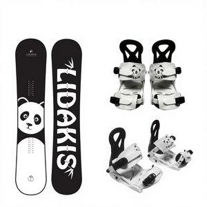 <span class=keywords><strong>Botas</strong></span> y fijaciones de snowboard para principiantes para adultos y niños (diseño Panda) para equipo de esquí y snowboard de invierno - Product Image 2