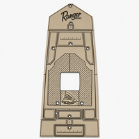 Kit de plancher en mousse EVA personnalisé KensFoam pour bateau de pêche Ranger 190, tapis de sol pour la pêche avec règle de mesure intégrée