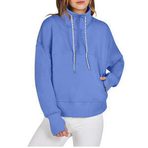Vêtements pour femmes de haute qualité sweat-shirt vierge personnalisé pour femmes sweat-shirt à capuche à fermeture éclair de qualité supérieure vente en gros - Product Image 4