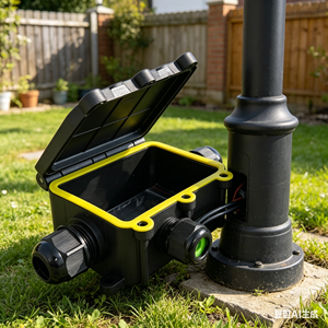 Boîte de jonction étanche IP68, connecteur électrique extérieur 32A 250V PA66 M2068 pour éclairage paysager de <span class=keywords><strong>jardin</strong></span> - Product Image 1