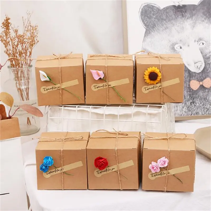 Design fantasia prezzo di fabbrica scatole di biscotti nero marrone carta Kraft scatole di biscotti per le piccole imprese