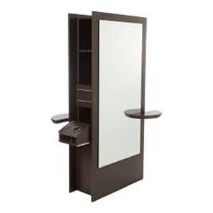 Moderna Estación de <span class=keywords><strong>Espejo</strong></span> <span class=keywords><strong>para</strong></span> Salón de Belleza <span class=keywords><strong>con</strong></span> Soporte de Pared <span class=keywords><strong>para</strong></span> Uso en Centros Comerciales, Mesa de Peinado y Estilismo Única USTK-1152 - Product Image 3