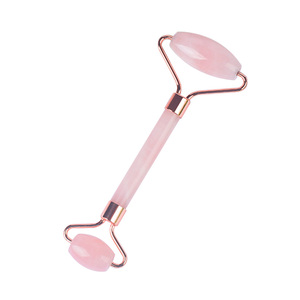 Rouleau de soins du visage en Quartz <span class=keywords><strong>Rose</strong></span>, masseur de beauté, rouleau de Jade sans boîte - Product Image 3