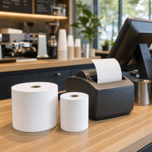Rouleau de papier thermique personnalisé avec garantie de qualité pour caisse enregistreuse – Vente en gros - Product Image 4