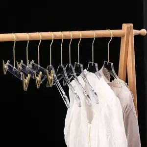 Acryl transparente klare Kristall Kleiderbügel Bekleidungs geschäft Kunststoff Licht Luxus Mantel Hosen Kleiderbügel
