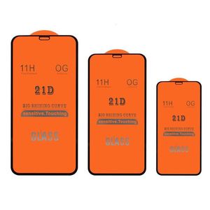 Protector de pantalla de cubierta completa 21D vidrio templado para <span class=keywords><strong>iPhone</strong></span> 15 <span class=keywords><strong>Pro</strong></span> Max 15 Ultra 14 Plus 13 12 11 <span class=keywords><strong>Pro</strong></span> <span class=keywords><strong>XR</strong></span> XS Max - Product Image 1