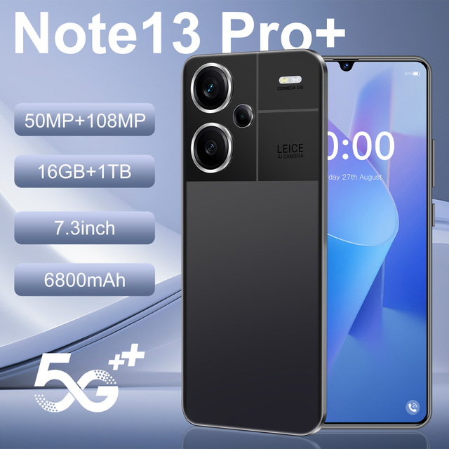 Note13 Pro+ New Cross-border Smart Android Mobile Phone 7.3-inch HD Screen 2+16G Storage Practical Features Perfect for Market