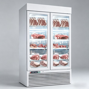 Congelador de carne de doble puerta con control digital de temperatura y diseño de enfriamiento ventilado para restaurante, carnicería y almacenamiento de carne. - Product Image 1