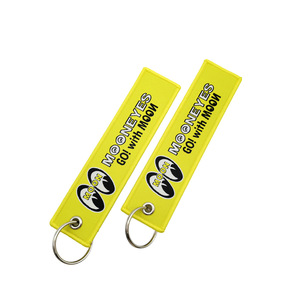 Vente <span class=keywords><strong>en</strong></span> gros JDM personnalisé Jet Tag tissu <span class=keywords><strong>porte</strong></span>-clés tissé brodé voiture moto marque cadeaux promotionnels Jet Tag tissé étiquette de vol - Product Image 6