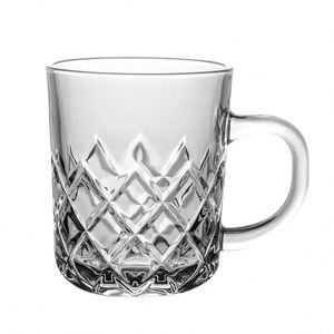 Juego de Tazas de Café Transparentes Portátiles Pequeñas Personalizadas al por Mayor, Juego de 6 Tazas de Vidrio para Té, Leche o Hielo - Product Image 1