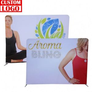 Exhibidores de Banner Portátiles con Tela Tensada Curvada Personalizada para Ferias Comerciales - Product Image 1