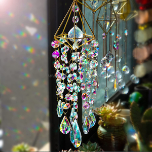 <span class=keywords><strong>Attrape</strong></span>-soleil en cristal suspendu, carillon éolien, boule prismatique, <span class=keywords><strong>attrape</strong></span>-soleil arc-en-ciel <span class=keywords><strong>pour</strong></span> jardin, extérieur, maison, chambre d'enfant, fenêtre - Product Image 3