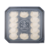 Barquette d'emballage personnalisée pour aliments surgelés en plastique RPP/PP écologique et jetable, avec compartiments, pour raviolis, logo personnalisé, marque Dashan
